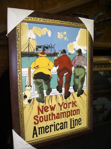Framed Poster with Glass \" New York Southampton \"