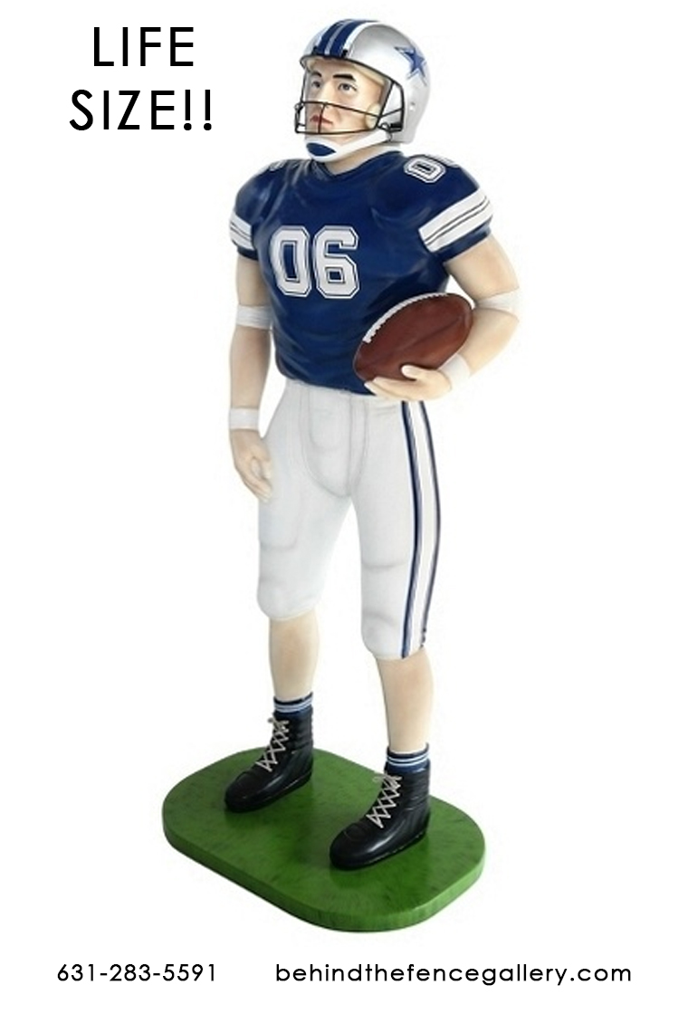 Life Size American Football Player Statue