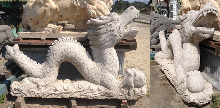 Granite Dragon Statue