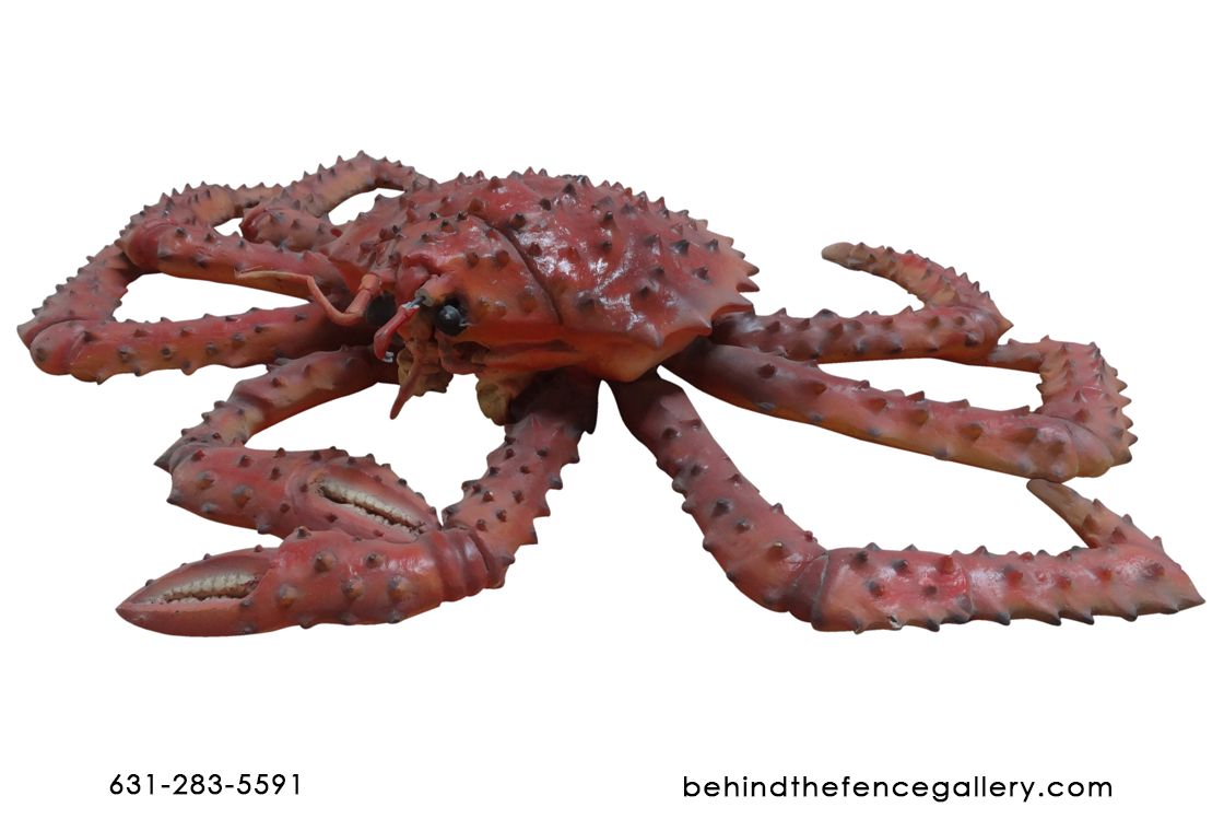 Life Size Red King Crab Fiberglass Statue