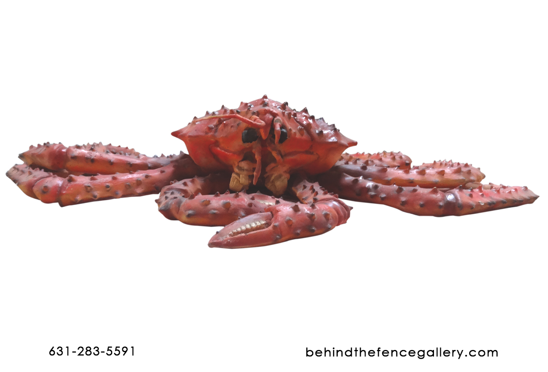 Life Size Red King Crab Fiberglass Statue