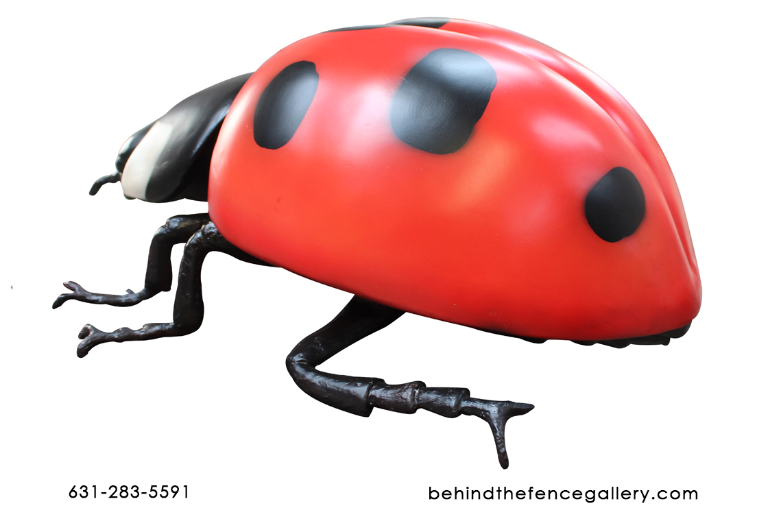Fiberglass Larger than Life Ladybug Beetle Statue