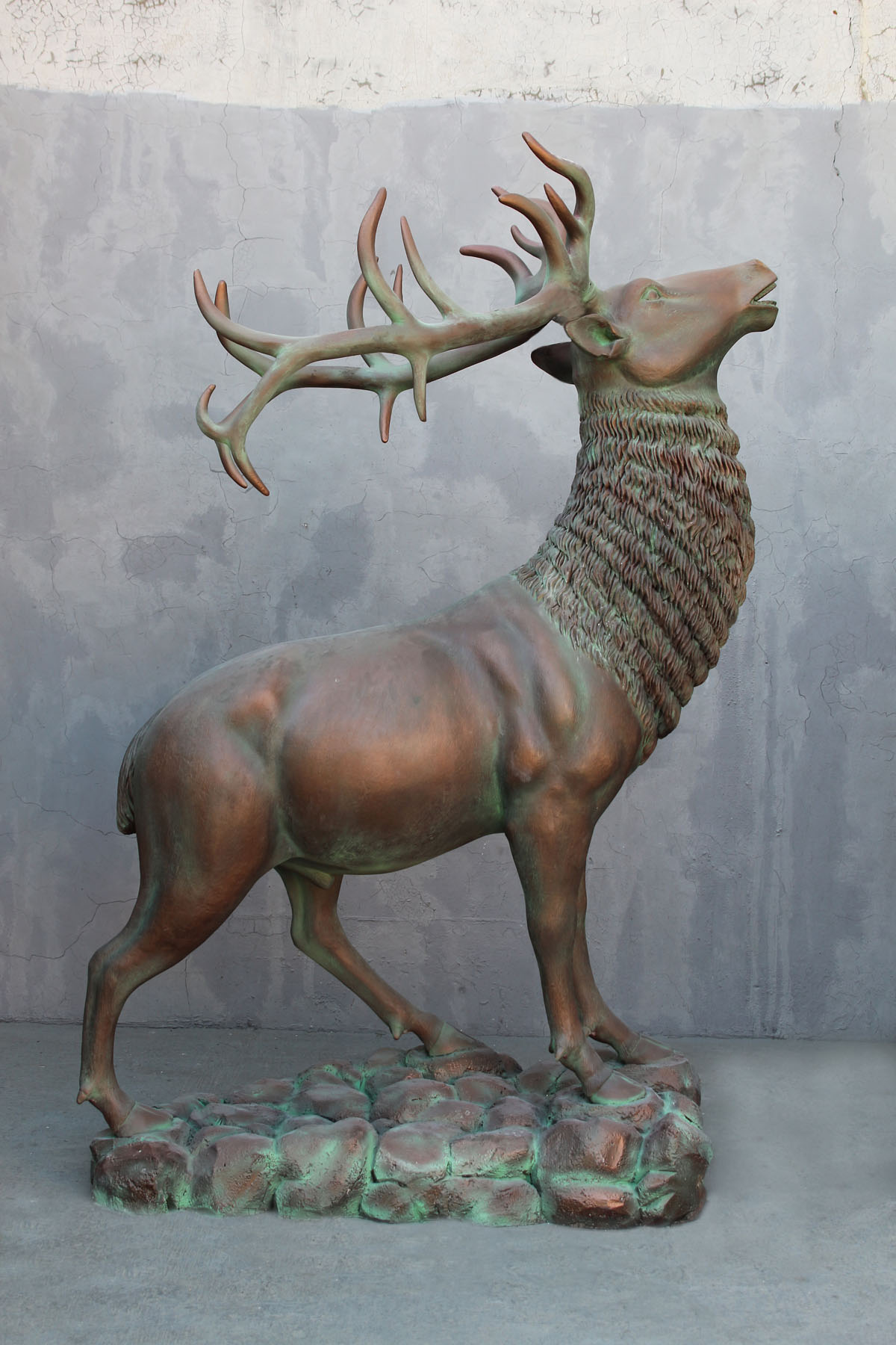 Elk in Verdi Bronze Finish