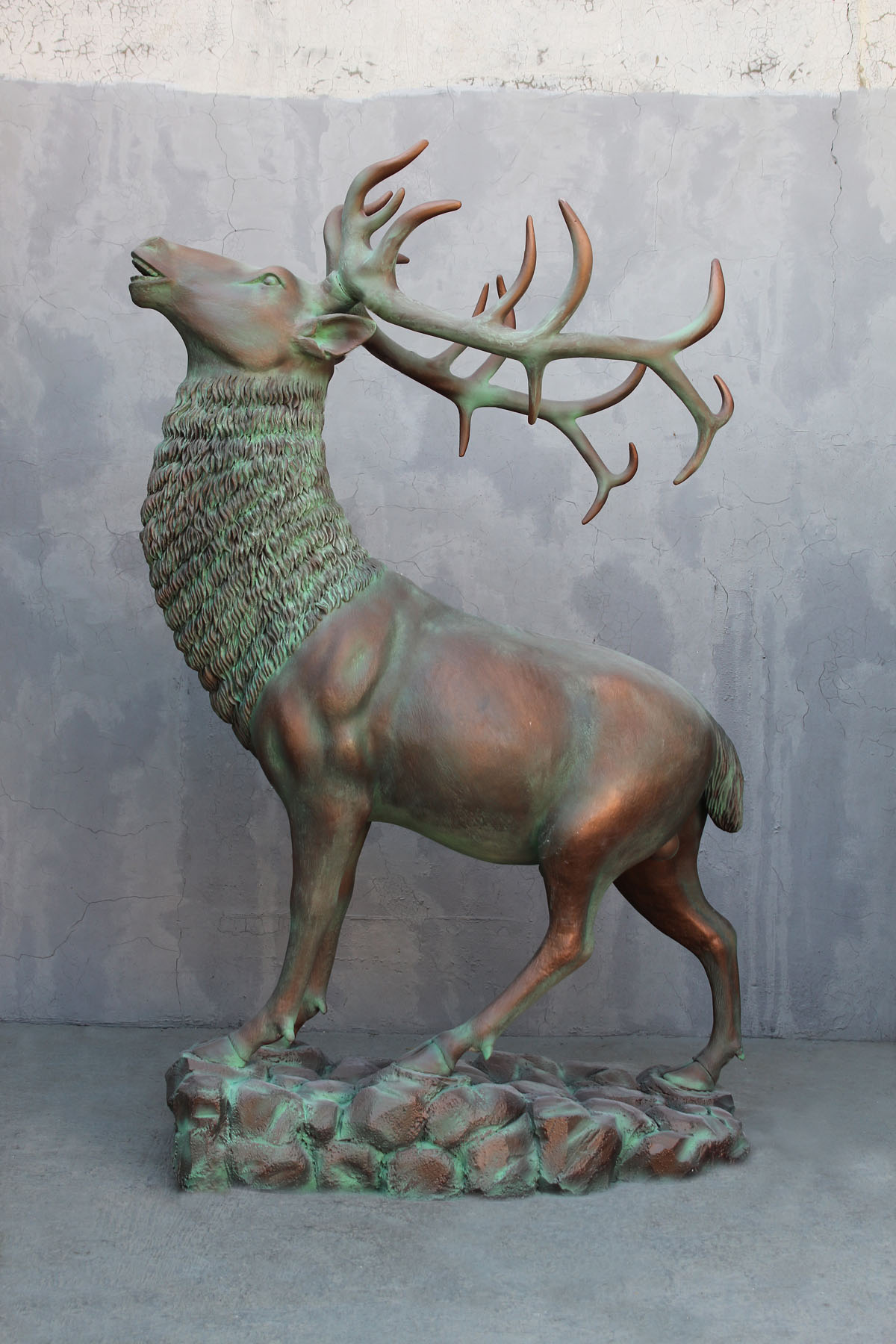 Elk in Verdi Bronze Finish