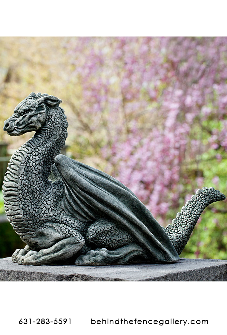 Pelath the Cast Stone Medieval Dragon