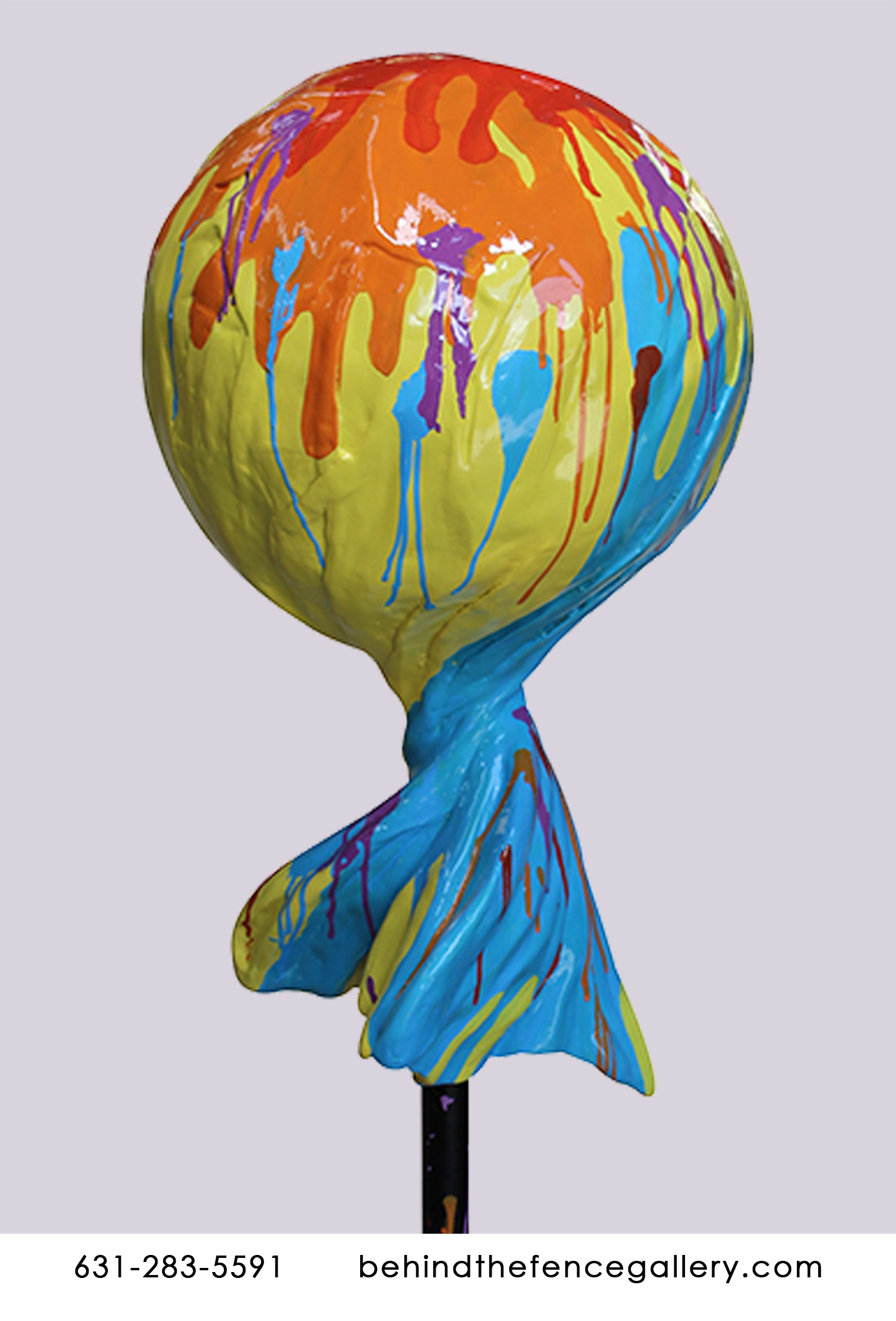 Pop Art Wrapped Lollipop Type 2 [Splatter]