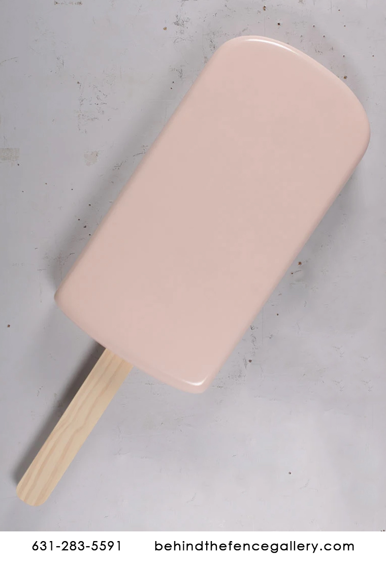 Giant Wall Hanging Strawberry Ice Cream Popsicle Statue