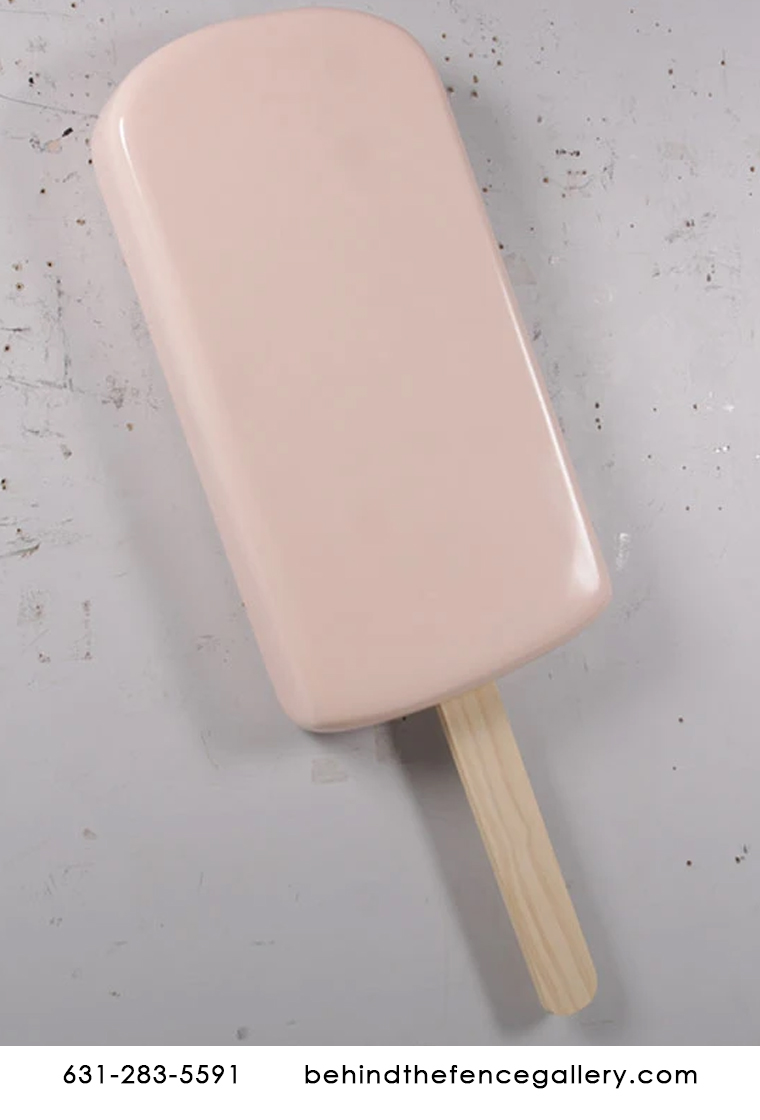 Giant Wall Hanging Strawberry Ice Cream Popsicle Statue