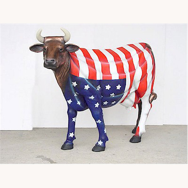 " America The Beautiful " Cow (with or without Horns)