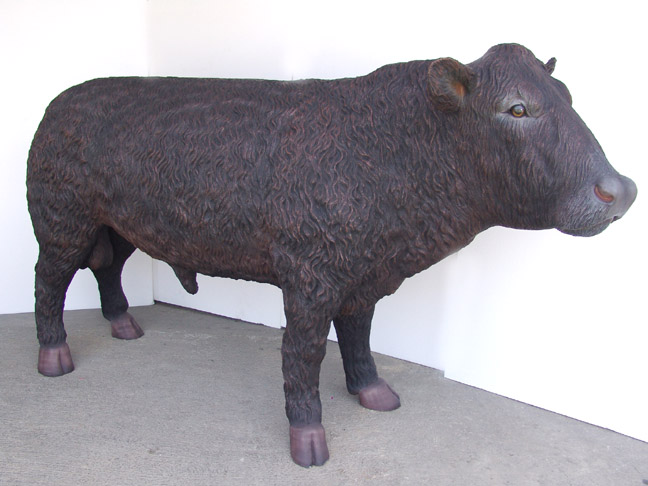 Black Angus Bull (w/without Horns)