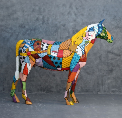 Life Size Fiberglass Pop Art Horse