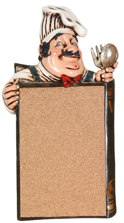 Chef Cork Pinboard