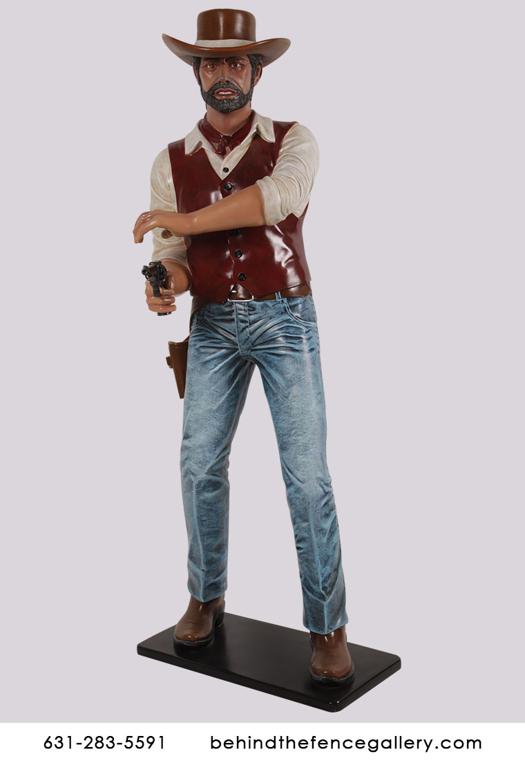 Red Dead Cowboy Statue - Click Image to Close