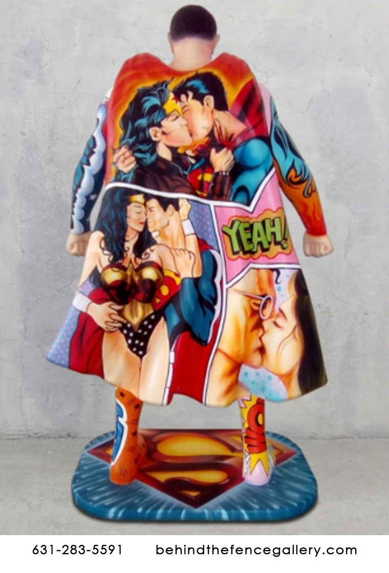 Pop Art Super Comic Book Hero Statue - Click Image to Close