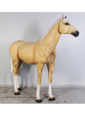 Standing Palomino Horse