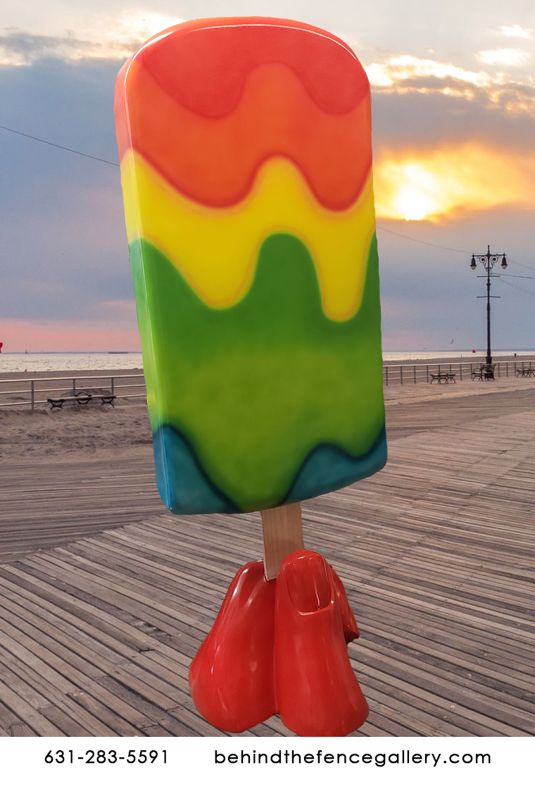 6 ft Tall Tie Dye Popsicle Statue