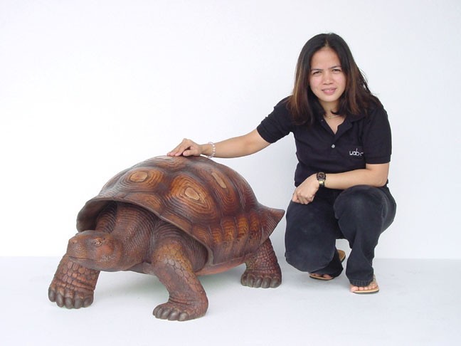 Turtle / Tortoise Statue (Brown)