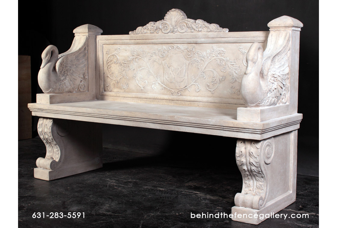 Vicenza Bench in Roman Stone finish