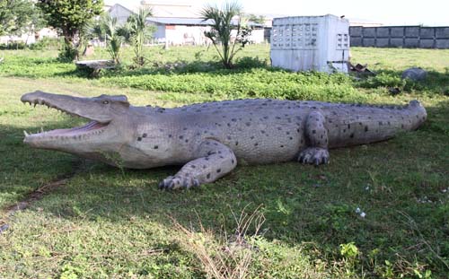 Large Life Size Crocodile Statue 28 ft.