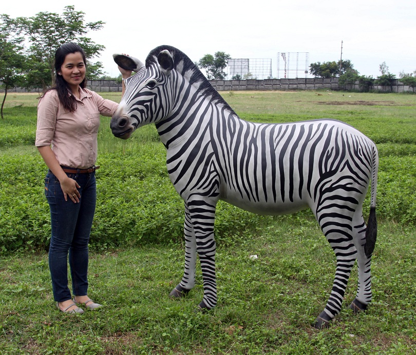 Life-size Zebra Figurine 5 ft.