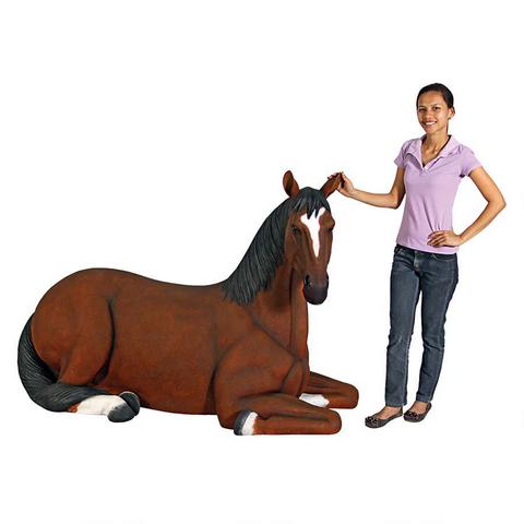 Resting Life Size Horse - Click Image to Close