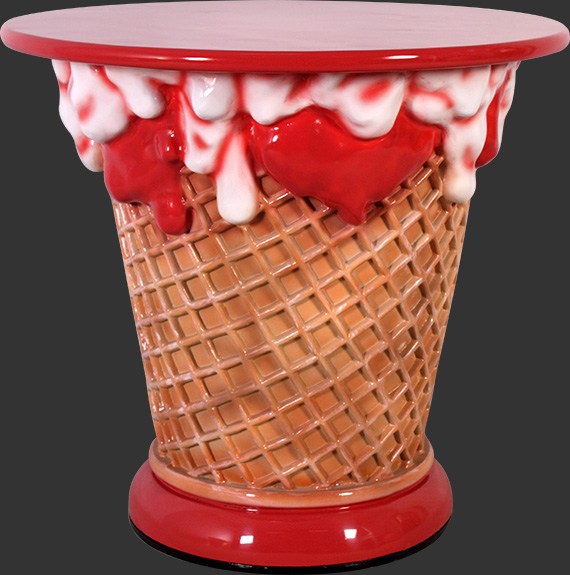 Ice Cream Table - Strawberry