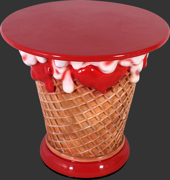 Ice Cream Table - Strawberry - Click Image to Close
