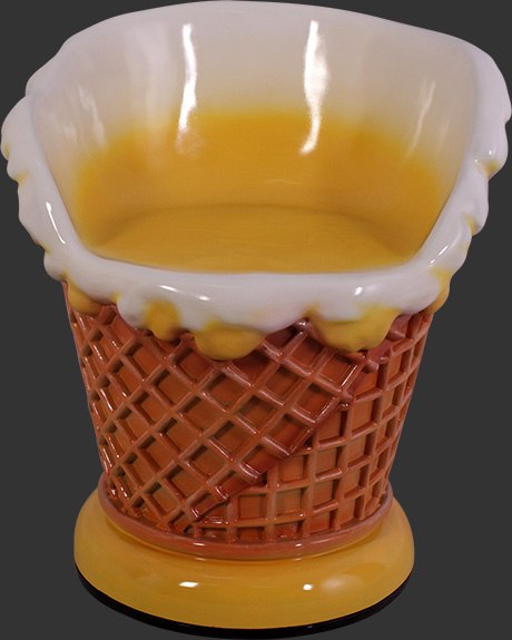 Ice Cream Chair - Lemon - Click Image to Close