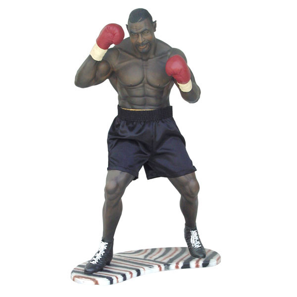 Boxer Life Sized Fiberglass Statue - Click Image to Close