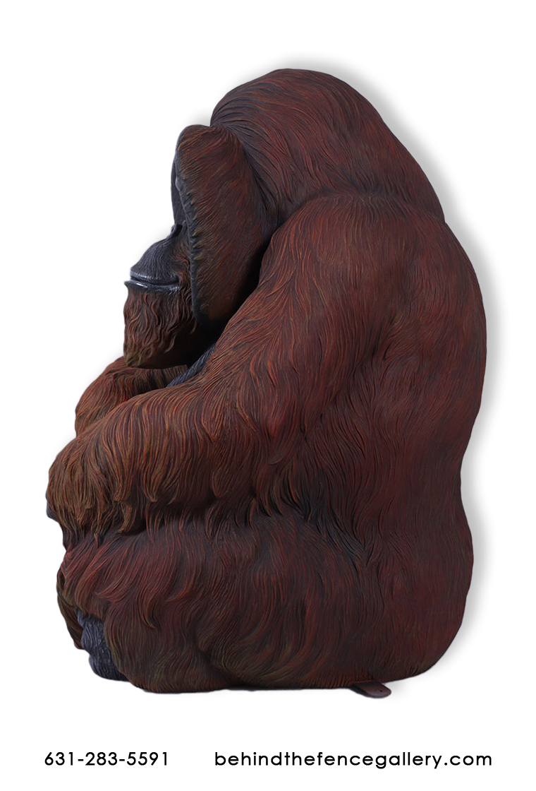 (image for) Sitting Orangutan Statue