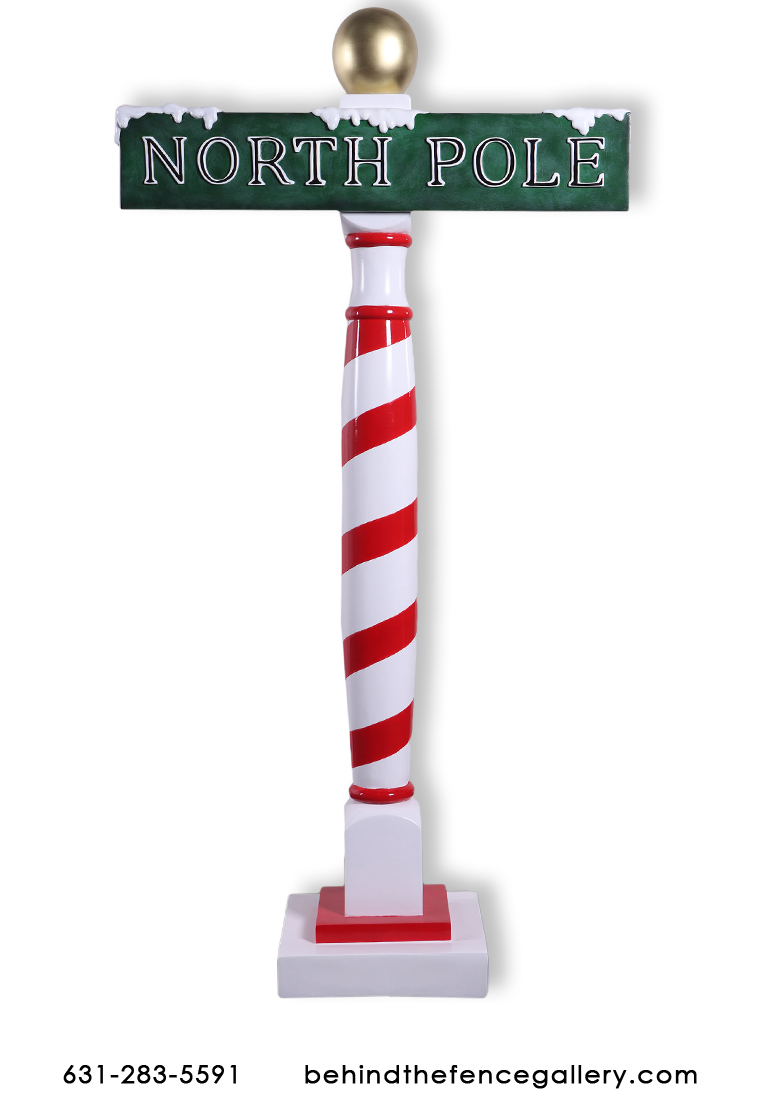 North Pole Sign Statue