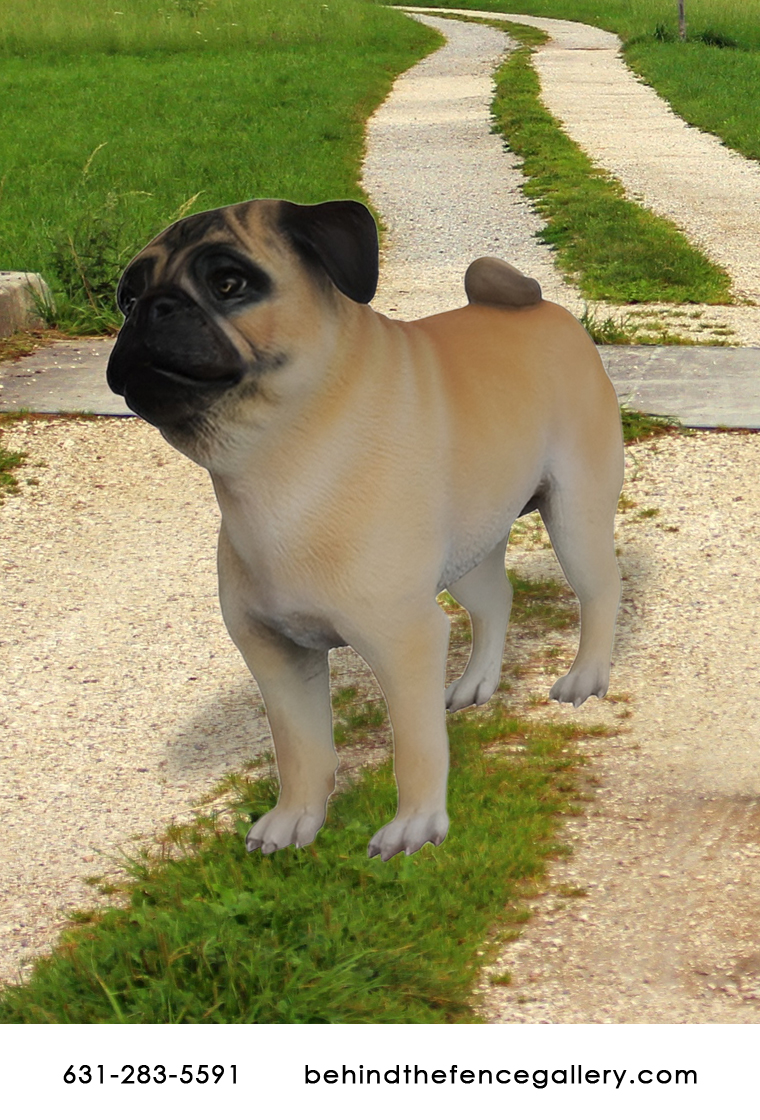 Life Size Pug Dog Statue