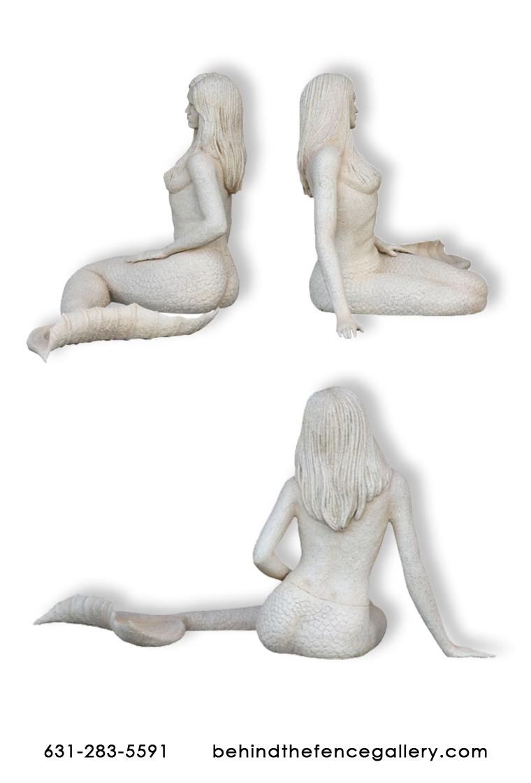 Life Size Mermaid Sandstone Finish