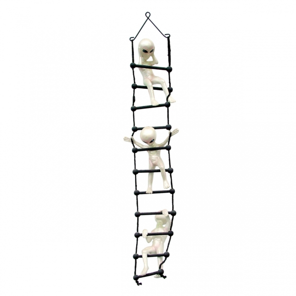 Aliens Climbing Rope Ladder Statue