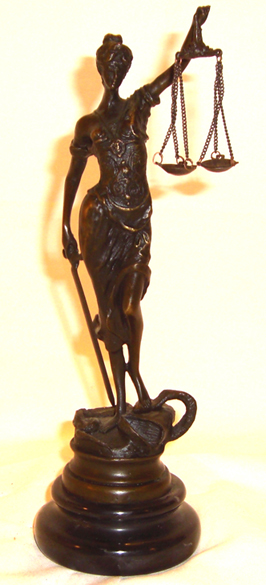 Bronze Statue of Justice