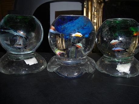 Paper Weights - Fish Tank Imitation-set of 3 glass balls - Click Image to Close
