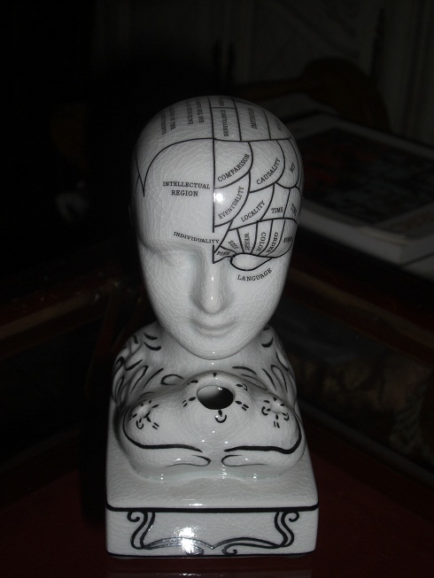 Phrenological Head Statue
