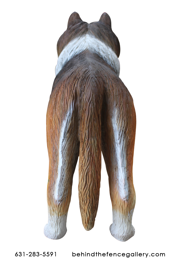 (image for) Life Size Rough Collie Dog Statue