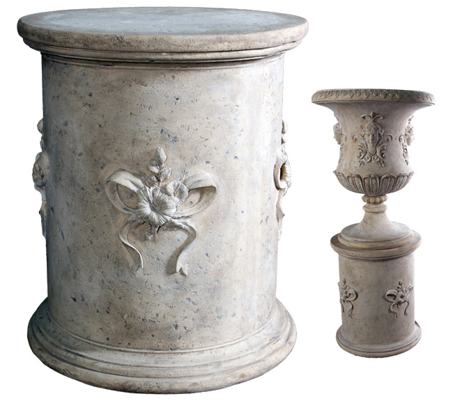 Cylindrical Base with Flowers (Urn not Included)