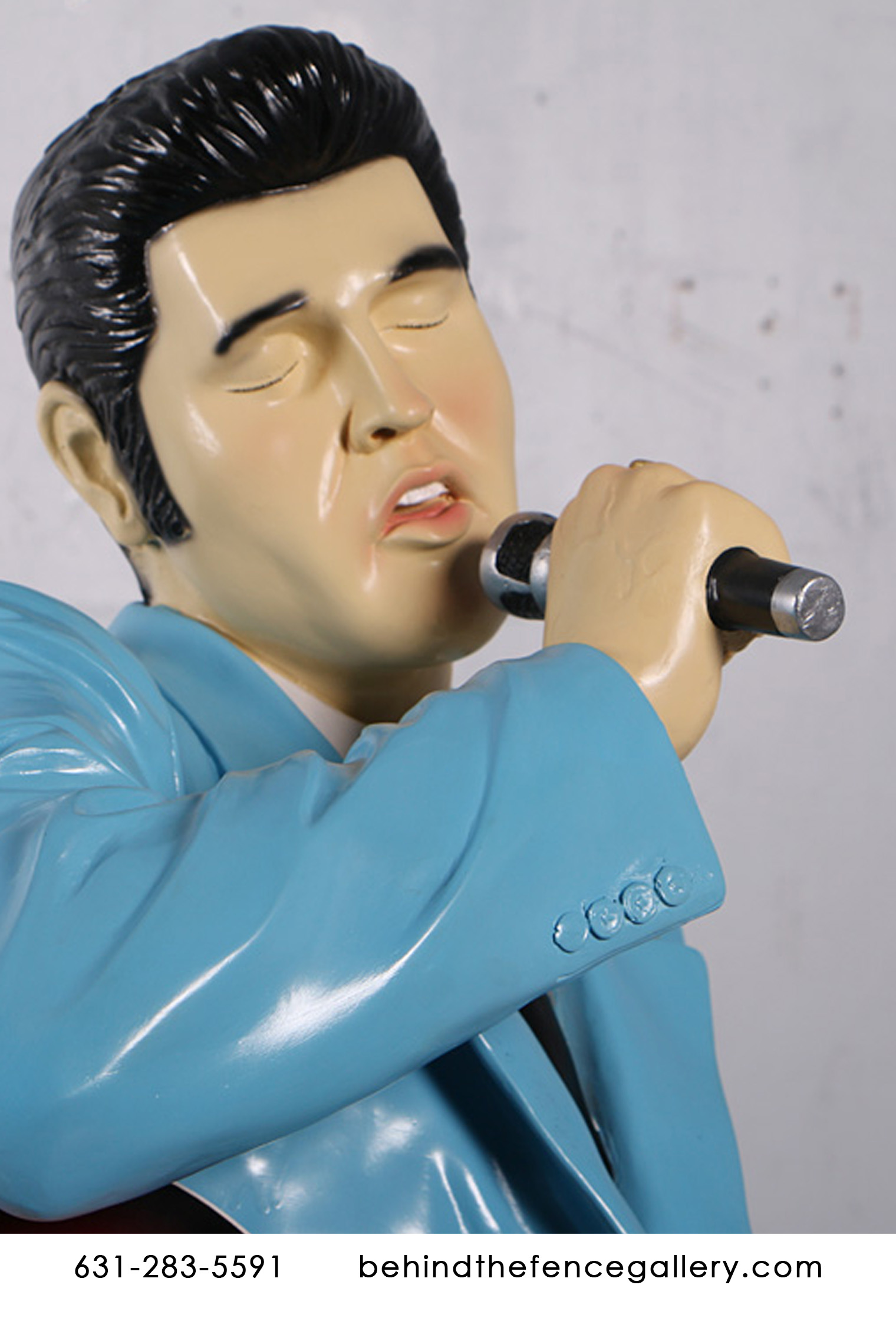 (image for) Elvis with Guitar and Mic Statue 6ft