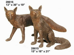 Bronze Fox Statue