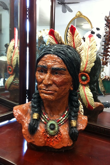 Indian with Feather Bust
