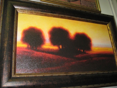 Oil Painting- Trees in Sunset