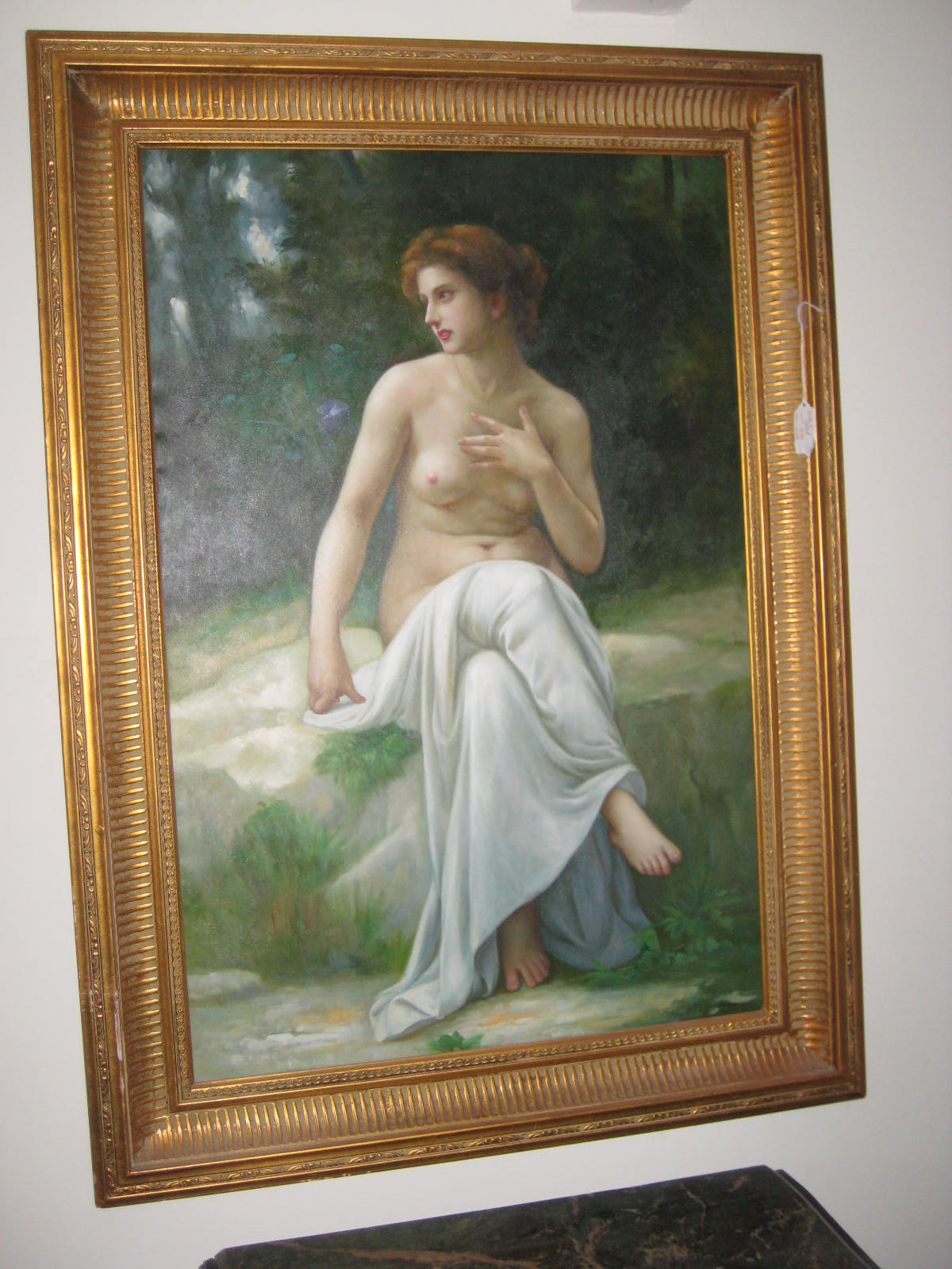 Oil Painting-Topless Lady
