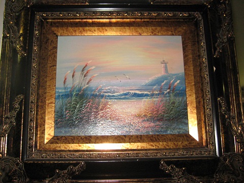 Oil Painting-Light House - Click Image to Close
