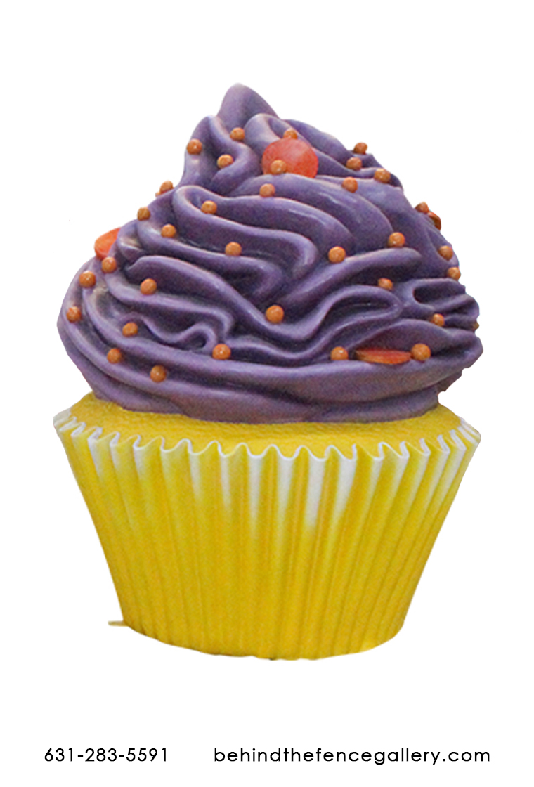 Giant Purple Icing Cupcake