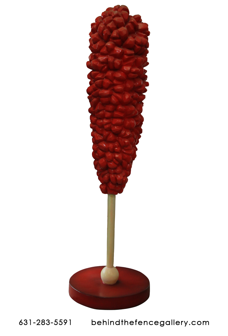 Large Red Rock Candy Fiberglass Statue