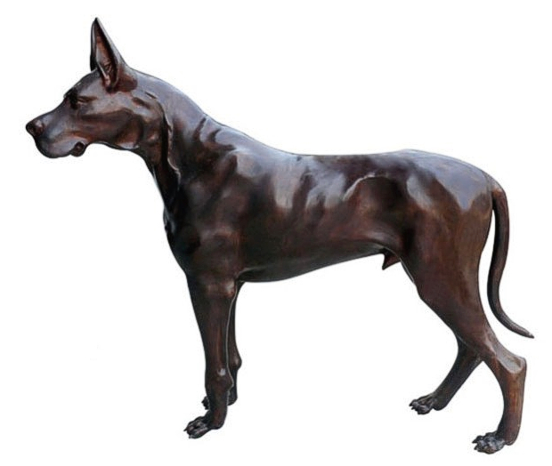 Bronze Great Dane Statue