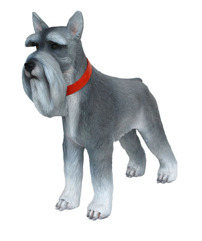 Miniature Schnauzer Dog Statue