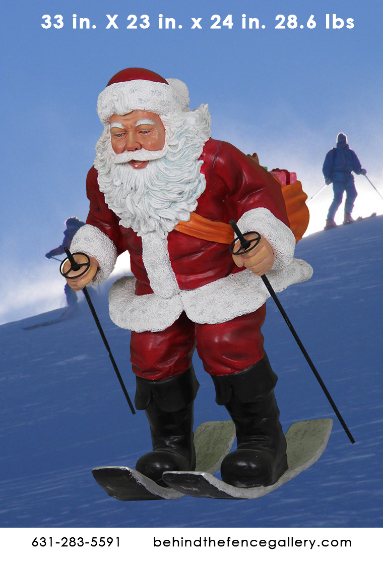 Skiing Santa